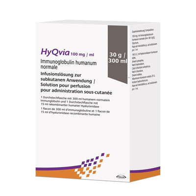 HYQVIA Inf Lös 30 g/300ml Dual Flaschen 300 ml