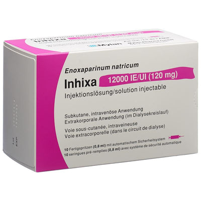 INHIXA Inj Lös 120 mg/0.8ml 10 Fertspr 0.8 ml