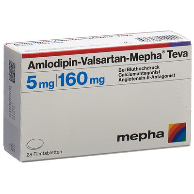 AMLODIPIN VALSARTAN Mepha Teva 5/160mg 28 Stk