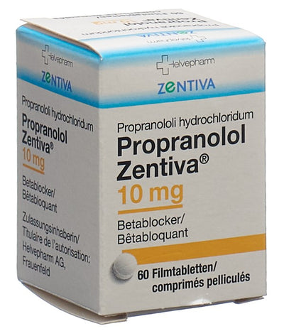 PROPRANOLOL Zentiva Filmtabl 10 mg Ds 60 Stk