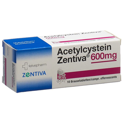 ACETYLCYSTEIN Zentiva Brausetabl 600 mg 10 Stk