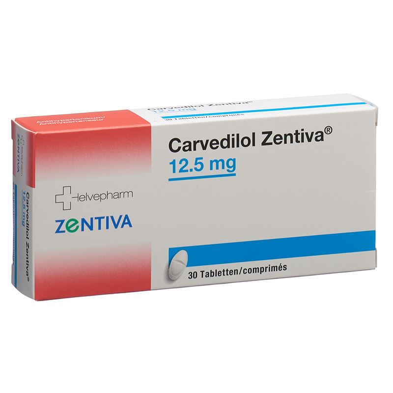 CARVEDILOL Zentiva Tabl 12.5 mg 30 Stk