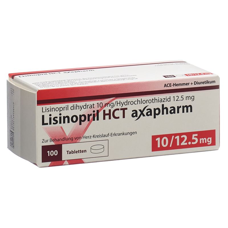 LISINOPRIL HCT Axapharm Tabl 10/12.5 mg 100 Stk