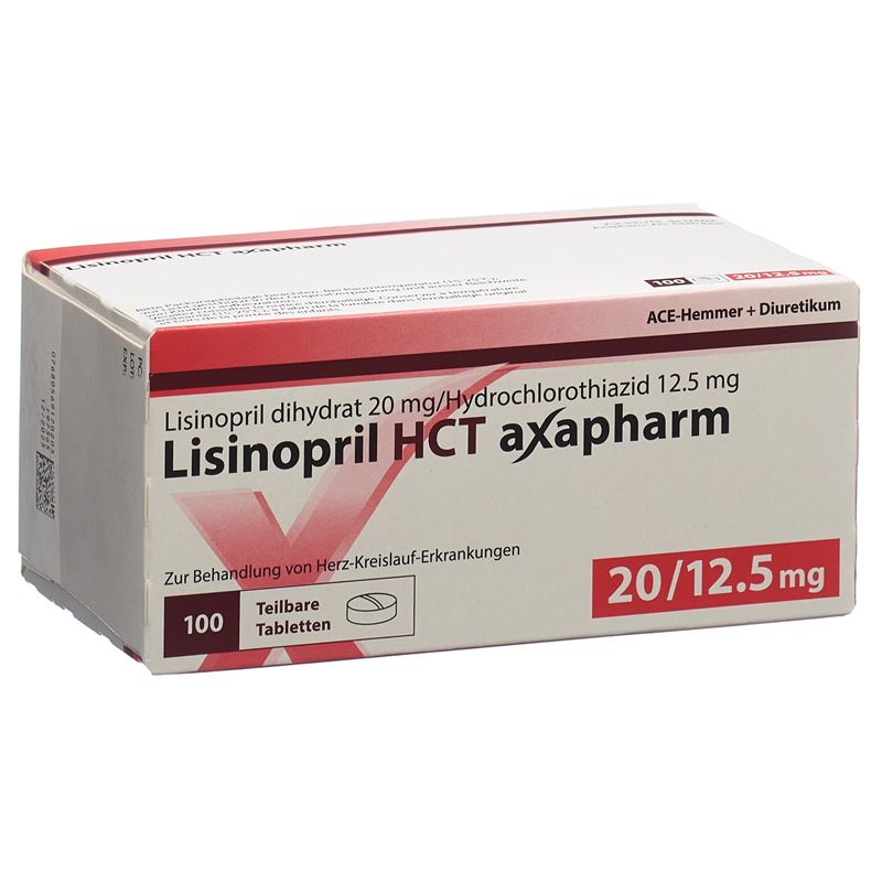 LISINOPRIL HCT Axapharm Tabl 20/12.5 mg 100 Stk