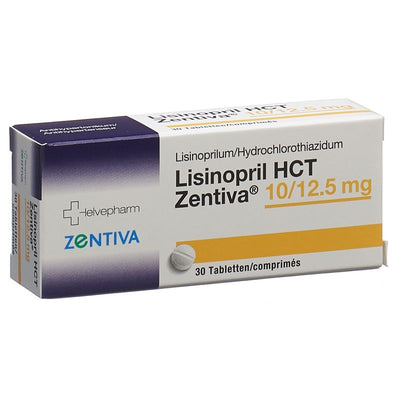 LISINOPRIL HCT Zentiva Tabl 10/12.5 mg 30 Stk