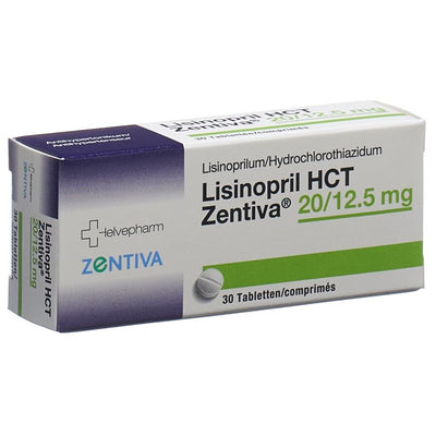 LISINOPRIL HCT Zentiva Tabl 20/12.5 mg 30 Stk