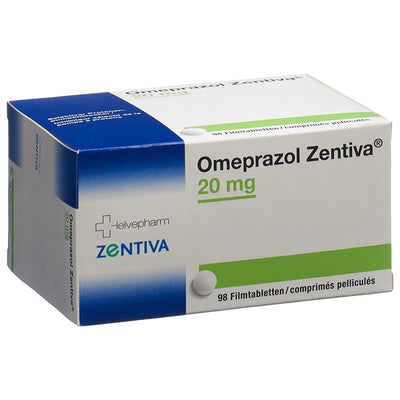 OMEPRAZOL Zentiva Filmtabl 20 mg 98 Stk