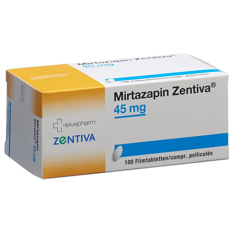 MIRTAZAPIN Zentiva Filmtabl 45 mg 100 Stk