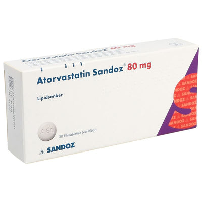 ATORVASTATIN Sandoz Filmtabl 80 mg 30 Stk