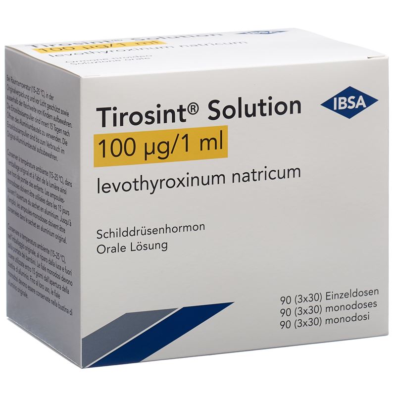 TIROSINT Solution 100 mcg 90 Amp 1 ml