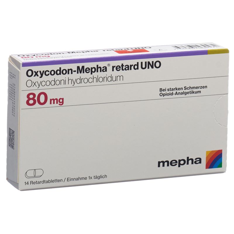 OXYCODON Mepha retard UNO Ret Tabl 80 mg 14 Stk