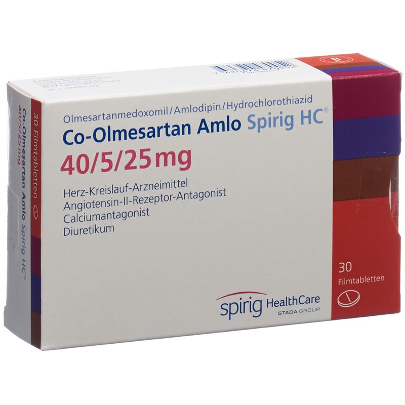 CO-OLMESARTAN AMLO Spirig HC 40/5/25mg 30 Stk