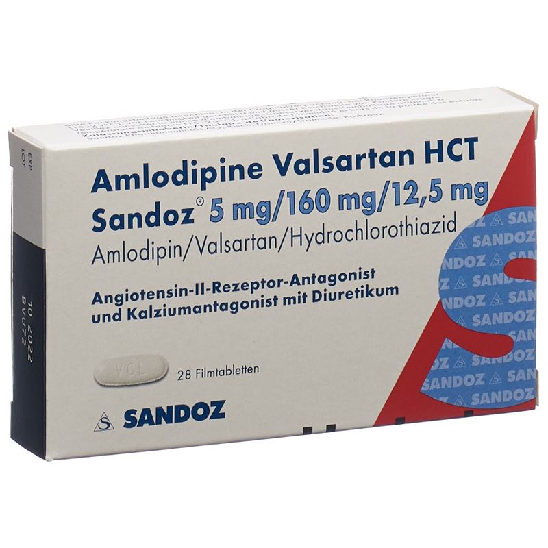 AMLODIPIN VALSARTAN HCT Sandoz 5/160/12.5 28 Stk