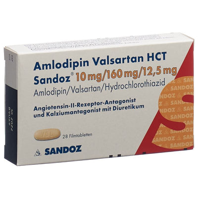 AMLODIPIN VALSARTAN HCT Sandoz 10/160/12.5 28 Stk