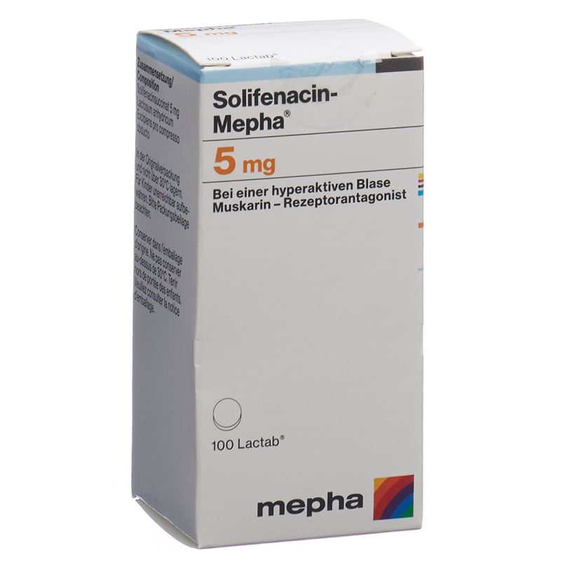 SOLIFENACIN Mepha Filmtabl 5 mg Ds 100 Stk