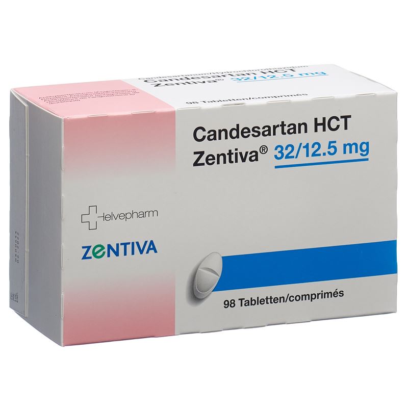 CANDESARTAN HCT Zentiva Tabl 32/12.5 mg 98 Stk