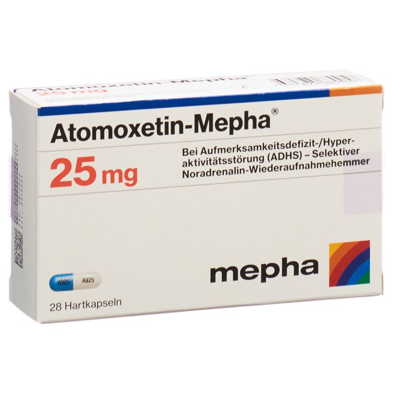 ATOMOXETIN Mepha Kaps 25 mg 28 Stk