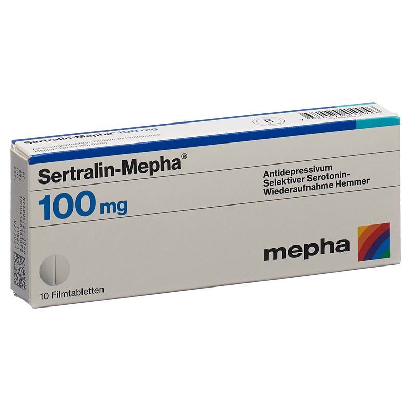 SERTRALIN Mepha Filmtabl 100 mg 10 Stk