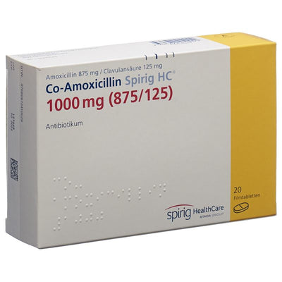 CO-AMOXICILLIN Spirig HC Filmtabl 1000 mg 20 Stk