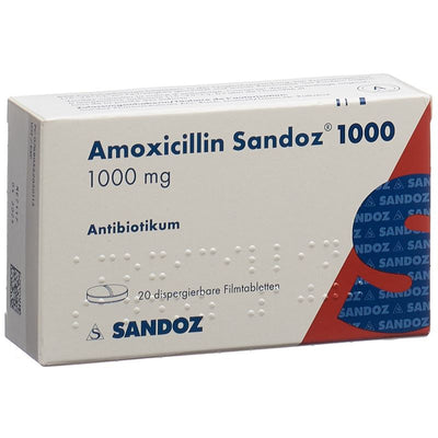 AMOXICILLIN Sandoz Disp Tabl 1000 mg 20 Stk