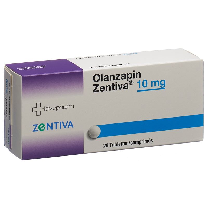 OLANZAPIN Zentiva Tabl 10 mg 28 Stk