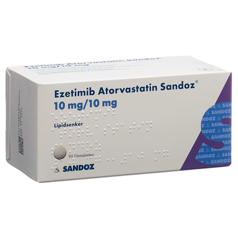 EZETIMIB Atorvast Sandoz Filmtabl 10/10mg 90 Stk