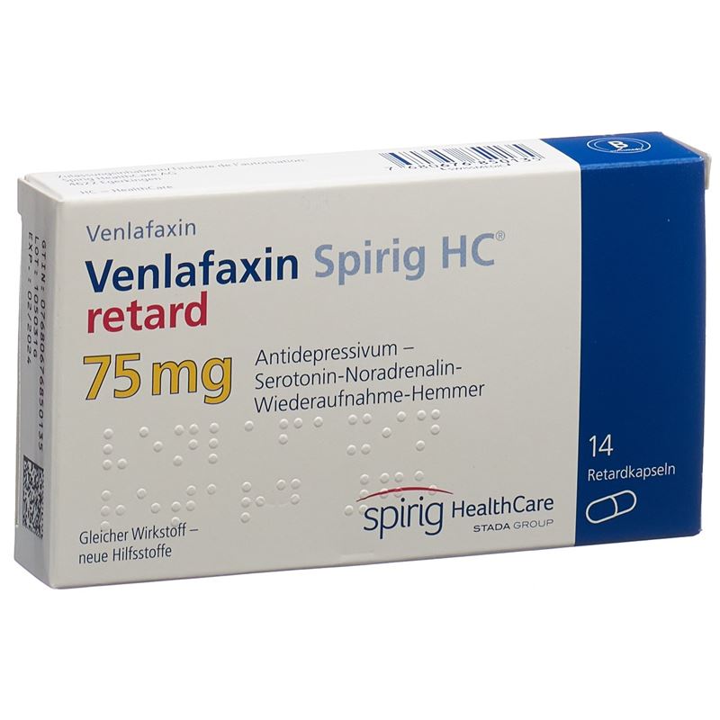 VENLAFAXIN Spirig HC Ret Kaps 75 mg 14 Stk