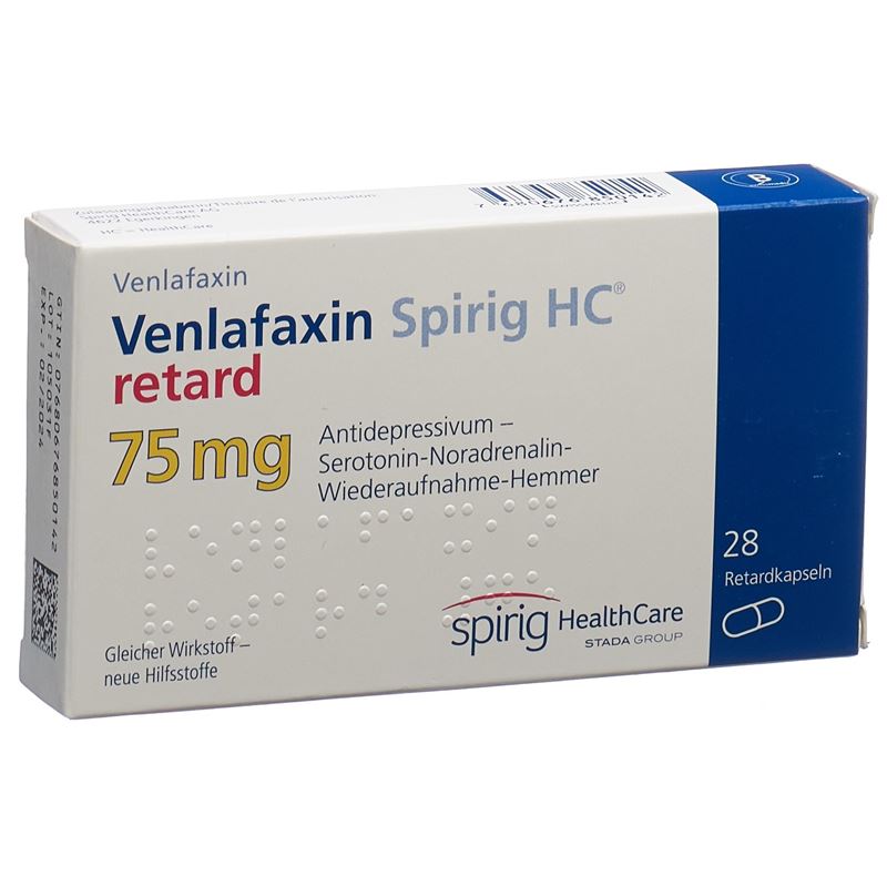 VENLAFAXIN Spirig HC Ret Kaps 75 mg 28 Stk