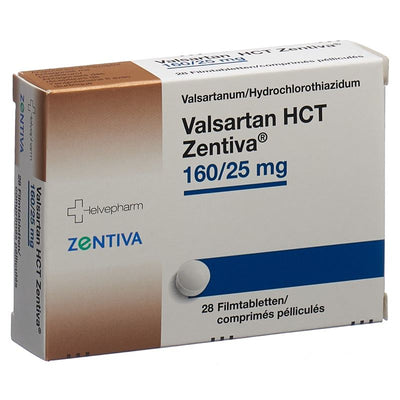 VALSARTAN HCT Zentiva Filmtabl 160/25mg 28 Stk