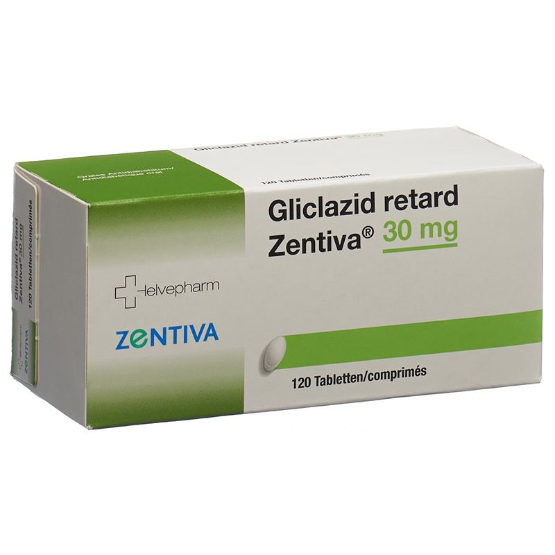 GLICLAZID retard Zentiva Ret Tabl 30 mg 120 Stk