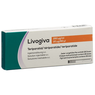 LIVOGIVA Inj Lös 20 mcg/80mcl Fertpen 2.7 ml