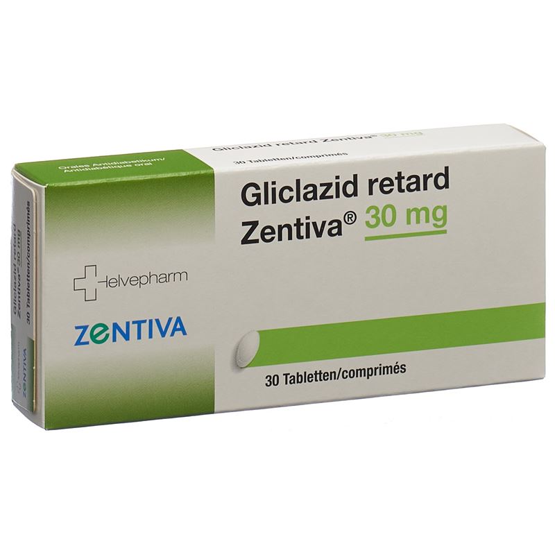 GLICLAZID retard Zentiva Ret Tabl 30 mg 30 Stk