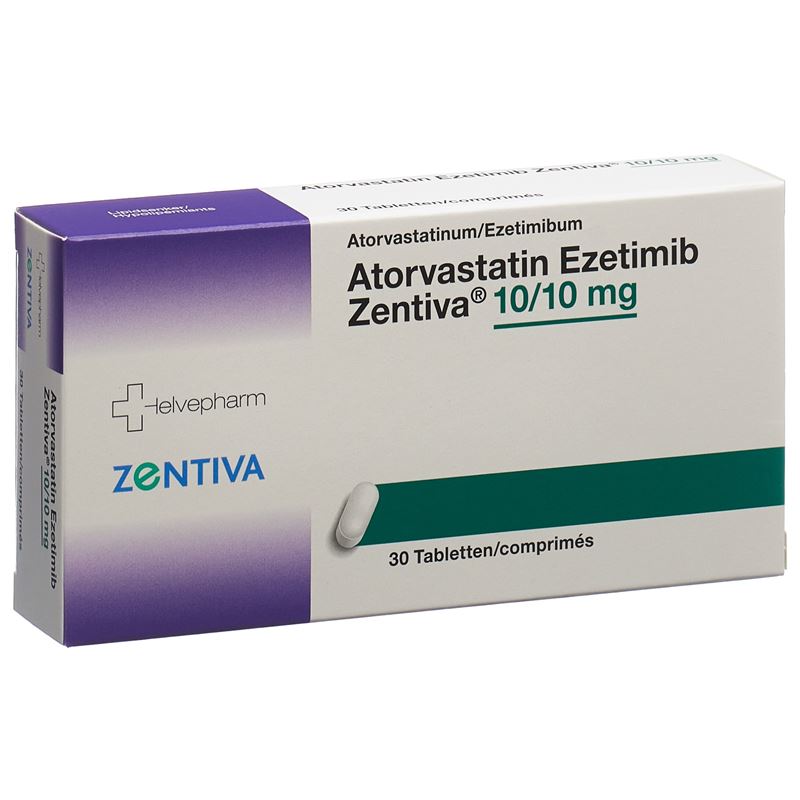 ATORVASTATIN Ezetimib Zentiva Tabl 10/10mg 30 Stk