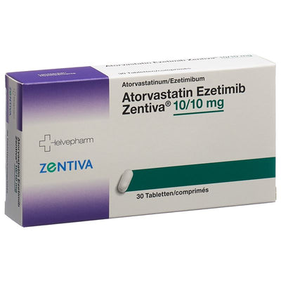 ATORVASTATIN Ezetimib Zentiva Tabl 10/10mg 30 Stk