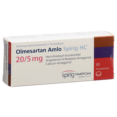 OLMESARTAN AMLO Spirig HC Filmtabl 20/5mg 30 Stk