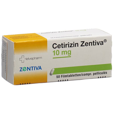 CETIRIZIN Zentiva Filmtabl 10 mg Blist 50 Stk