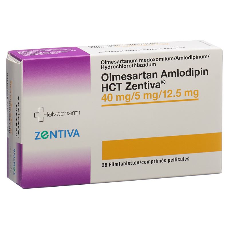 OLMESARTAN AMLODIPIN HCT Zentiva 40/5/12.5 28 Stk