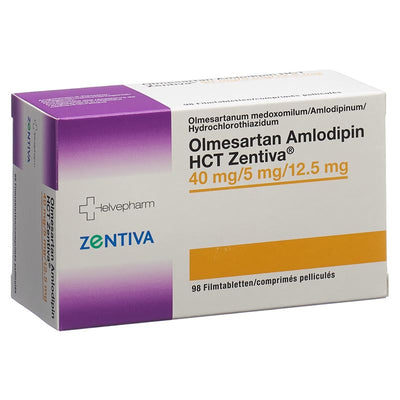 OLMESARTAN AMLODIPIN HCT Zentiva 40/5/12.5 98 Stk