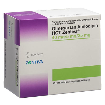 OLMESARTAN AMLODIPIN HCT Zentiva 40/5/25 98 Stk