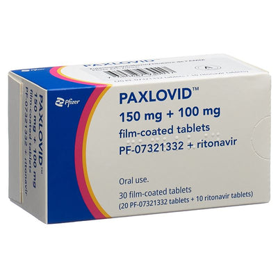 PAXLOVID Filmtabl 4x150mg/2x100mg 5 x 6 Stk