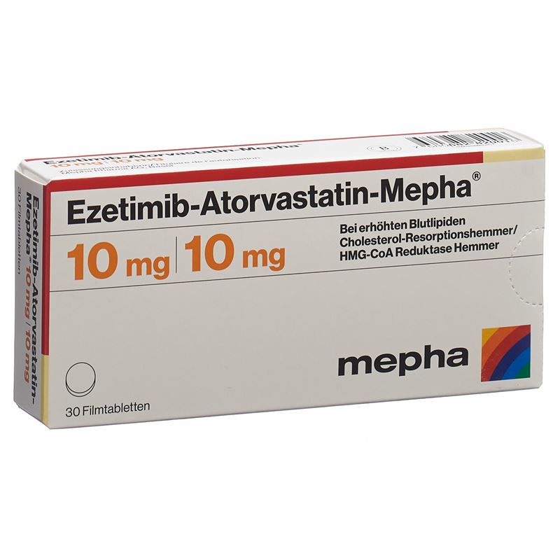 EZETIMIB Atorvast Mepha Filmtabl 10mg/10mg 30 Stk