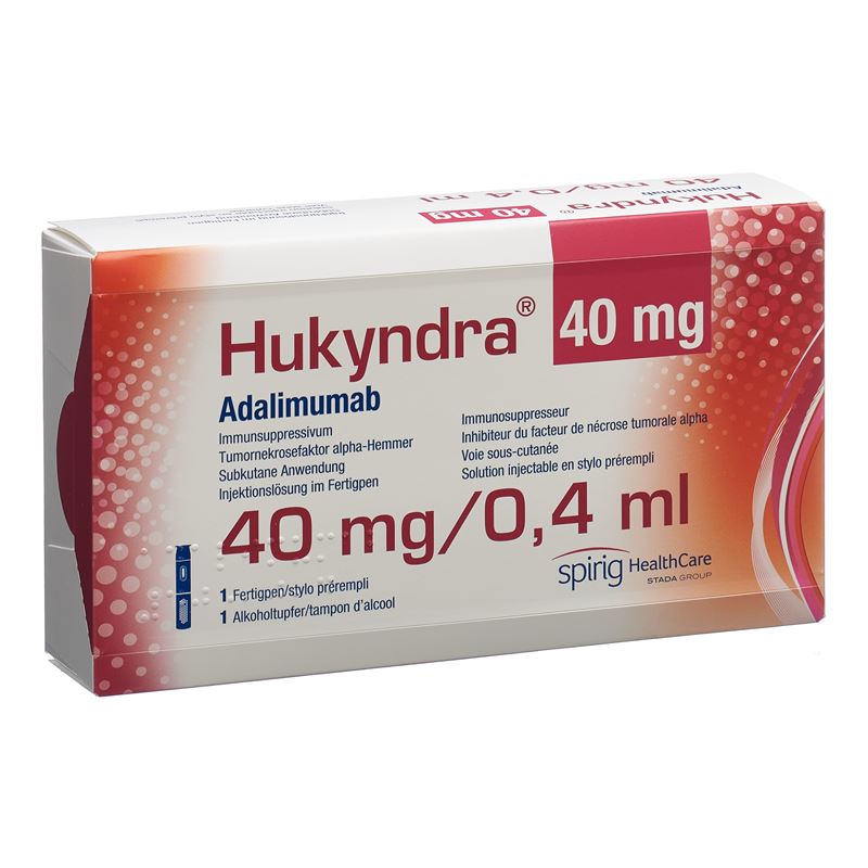 HUKYNDRA Inj Lös 40 mg/0.4ml Fertpen 0.4 ml