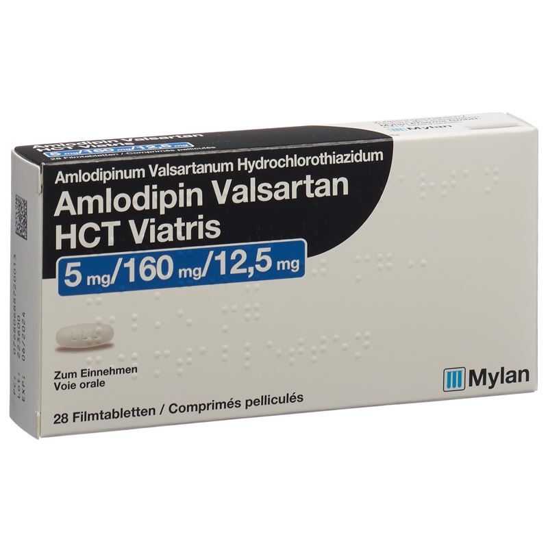 AMLODIPIN VALSARTAN HCT Viatris 5/160/12.5 28 Stk