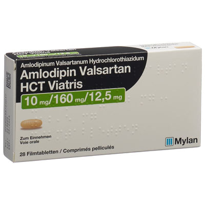 AMLODIPIN VALSARTAN HCT Viatris 10/160/12.5 28 Stk