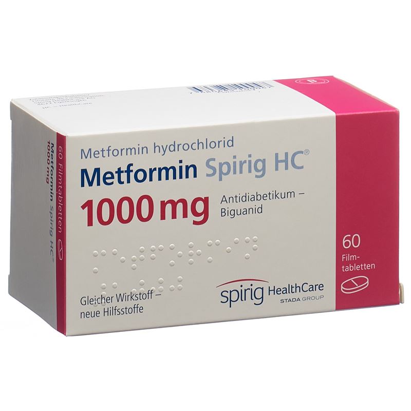 METFORMIN Spirig HC Filmtabl 1000 mg 60 Stk