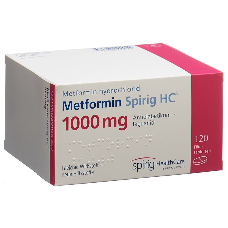 METFORMIN Spirig HC Filmtabl 1000 mg 120 Stk