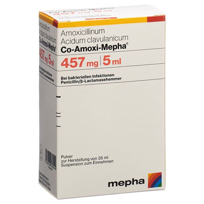 CO-AMOXI Mepha Plv 457 mg f Susp Fl 35 ml