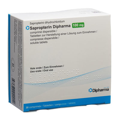 SAPROPTERIN Dipharma Disp Tabl 100 mg Fl 30 Stk