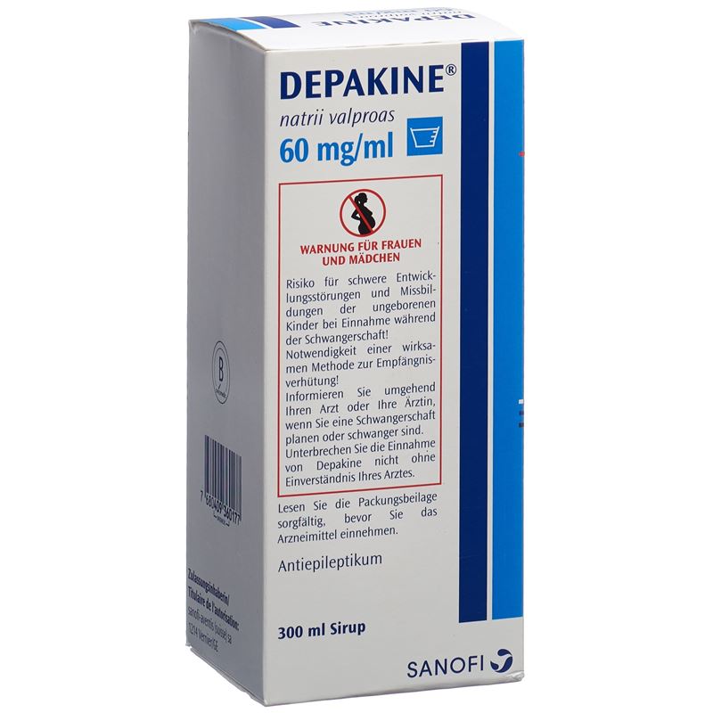 DEPAKINE Sirup 60 mg/ml Fl 300 ml