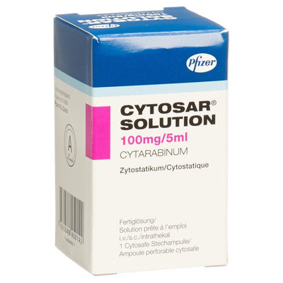CYTOSAR Solution Inj Lös 100 mg/5ml Cytosafe 5 ml